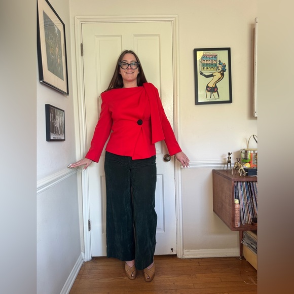 80s does 40s Vintage Lilli Ann Red Blazer - Picture 4 of 11